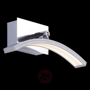 Łukowata lampa ścienna LED Largo, aluminiowe wyk.