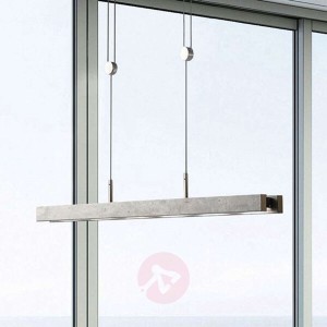 Lignum - ściemniana lampa wisząca LED beton
