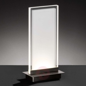 Prostokątna lampa stołowa LED Forma