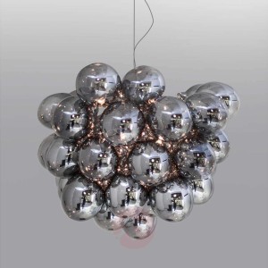 By Rydéns Szklana lampa wisząca Gross, szary dymny