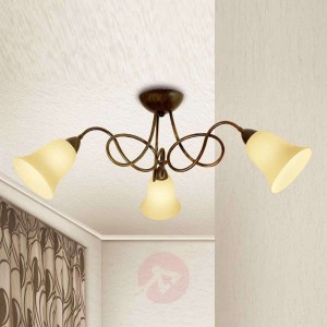3-punktowa lampa sufitowa Michele styl dworkowy