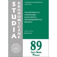 Transformacja gospodarki - konsumenci, przedsiębiorstwa, regiony. SE 89