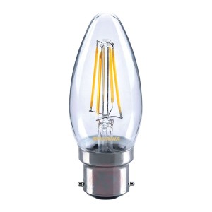 E14 4 W 827 żarówka świecowa LED, przezroczysta