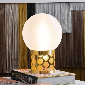 Slamp Atmosfera lampa stołowa, Ø 20 cm, złota