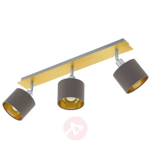 Lampa sufitowa Valbiano cappuccino/złoty 3-pkt.