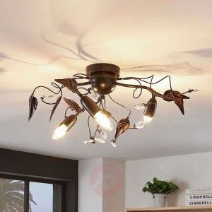 Lampa sufitowa Marlitt, wygięte ramiona, 3-pkt.