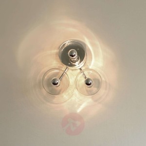 Trójkątna lampa ścienna FIORE ze szkła