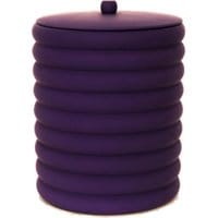 Kosz na śmieci z pokrywą Waves Purple 5 L