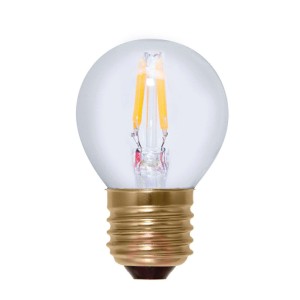 Żarówka LED Golfball E27 ciepła biel przezroczysta