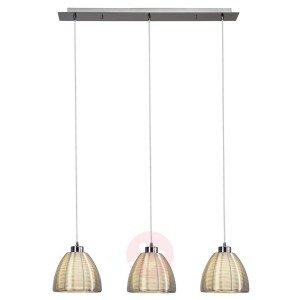 3-punktowa lampa wisząca Relax, chrom