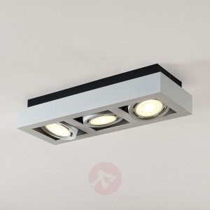 Spot sufitowy LED Ronka, GU10, 3-pkt., biały