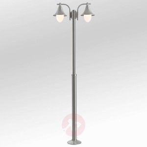 2-punktowa latarnia ogrodowa Marlitt, stal