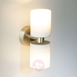 Lampa ścienna TUBE TWIN SHORT, nikiel mat