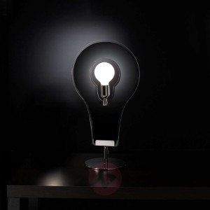 Spektakularna lampa stołowa Flat 32 czarna