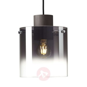 Lampa wisząca Beth klosz z dymionego szkła, 1-pkt.