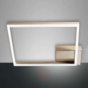Lampa sufitowa LED Bard, 42x42cm matowe złoto