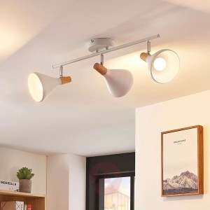 Arina – 3-punktowa, biała lampa sufitowa LED
