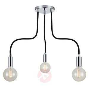 Lampa sufitowa Raw z trzema źródłami światła