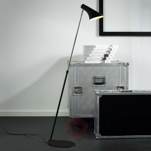 Elegancka regulowana lampa stojąca Liam czarna