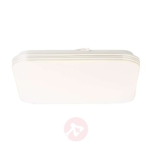 Lampa sufitowa LED Ariella biała/chrom, 34x34 cm