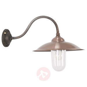 Zewnętrzna miedziana lampa ścienna Vienna