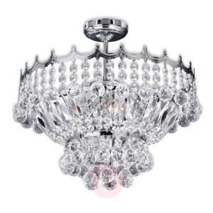Kryształowa lampa sufitowa VERSAILLES, chrom