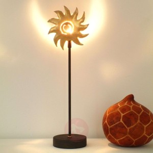 Czarująca lampa stołowa SONNE GOLD