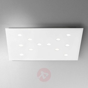 Płaska lampa sufitowa LED Slim 12-punktowa biała