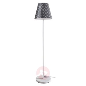Lampa podłogowa Swap Outdoor klosz grey quatrefoil