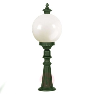 Elegancka lampa na cokół Madeira, ciemnozielona