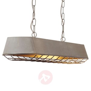 Betonowo-szara lampa wisząca Factory 120 cm