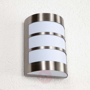 Lampa zewnętrzna Kristian z paskami, stal szl.