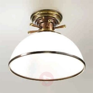 Szklana lampa sufitowa Libeccio biała