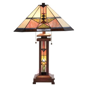 Leondra – piękna lampa stołowa w stylu Tiffany