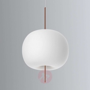 Lampa wisząca LED Kushi, miedziany pręt 33