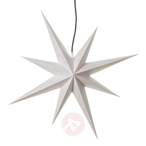 8-ramienna, mieniąca się gwiazda Ganesha biała