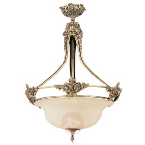 Majestatyczna lampa wisząca RIALTO bursztyn