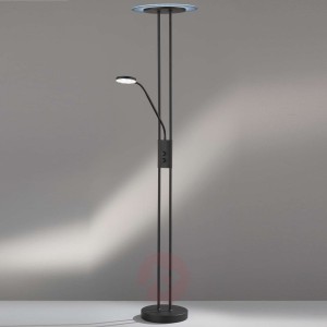 Lampa LED oświetlająca sufit Fluente, CCT, czarna