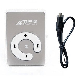 MP3 - z kablem ładującym - kolor biały
