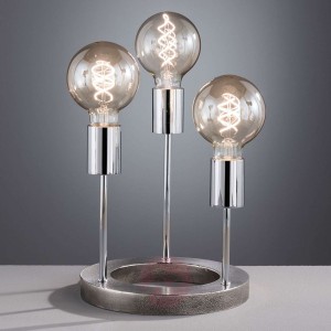 Okrągła lampa stołowa Shine-Alu
