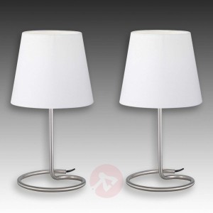 TWIN - nowoczesny zestaw lamp stołowych