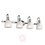 Stylowa lampa ścienna LED Cora,4-punktowa