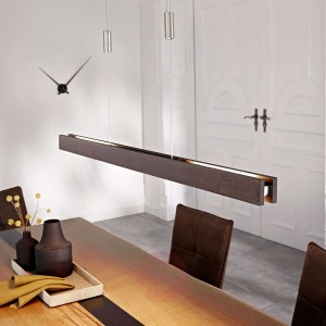 Lampa wisząca LED Alin, dąb kolonialny, 98 cm