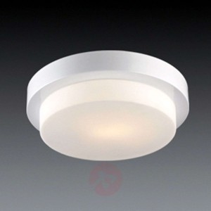 Prosta lampa sufitowa Laiko niklowa satynowana