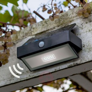 Arrow – solarna lampa ścienna LED z czujnikiem