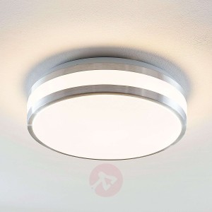 Lindby Nelia lampa sufitowa LED alu okrągła 34,5cm