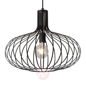Lampa wisząca klatka Manuela czarna, 50 cm