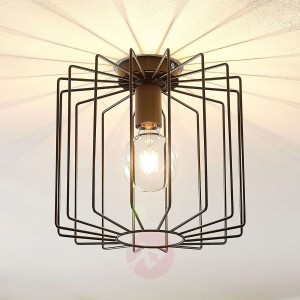Lindby Agosto lampa sufitowa Agosto, klatka czarna