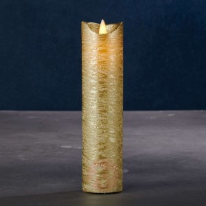 Świeca LED Sara Exclusive złota Ø5cm wysokość 20cm