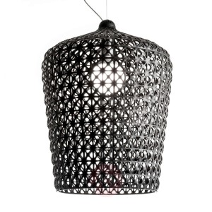 Designerska lampa wisząca Kabuki, czarna